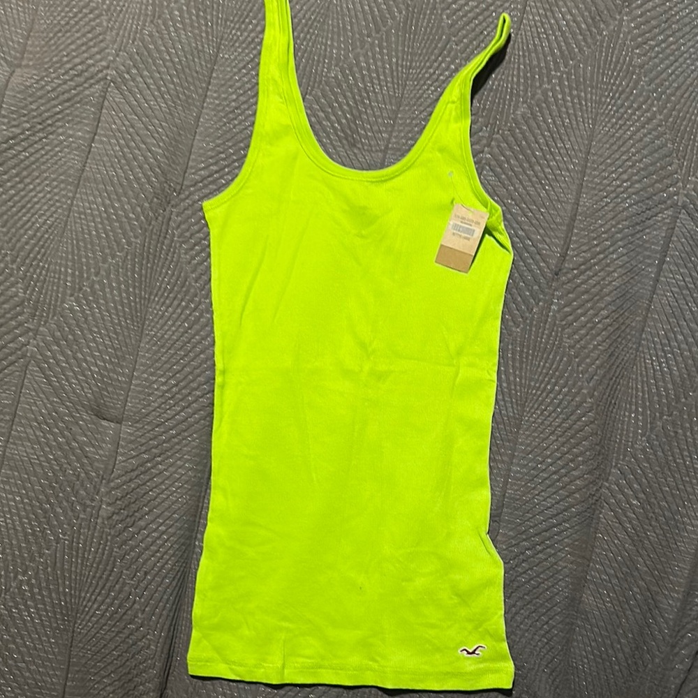 Hollister Women's Bright Lime Tank Top